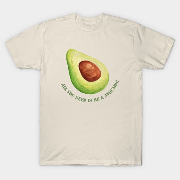 Avocado T-Shirt by Kate Dubey